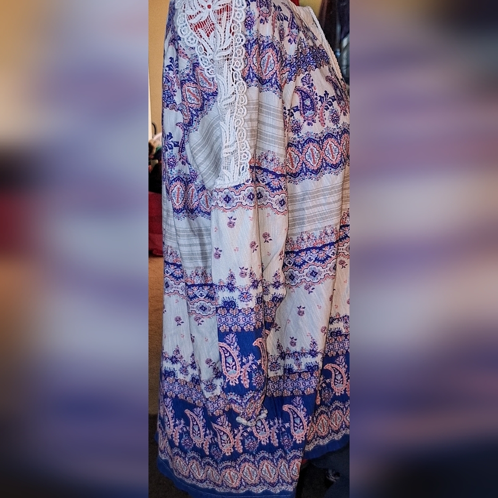 Vintage America Blues Blouse Size L - Picture 3 of 11